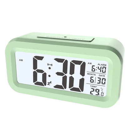 2025 NEW Temperature Version Alarm Clock Silent Clock Electronic Clock Light Sensing Alarm Clock With Voice Student Alarm Clock