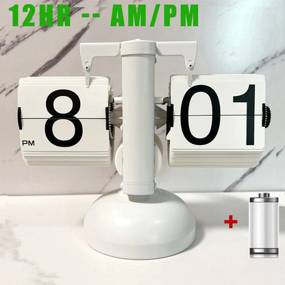 Automatically Page Turning Flipping Clock for Modern Home Office Decoration.A Battery Included.Full of Sense of Technology.