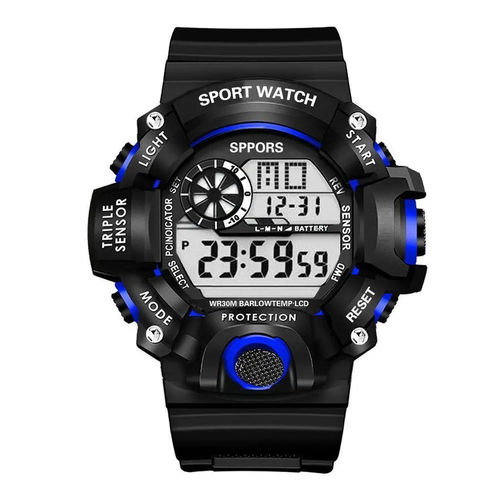 Watch male students sports electronic watches Junior High and high school boys multi-functional waterproof luminous