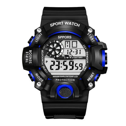 Watch male students sports electronic watches Junior High and high school boys multi-functional waterproof luminous
