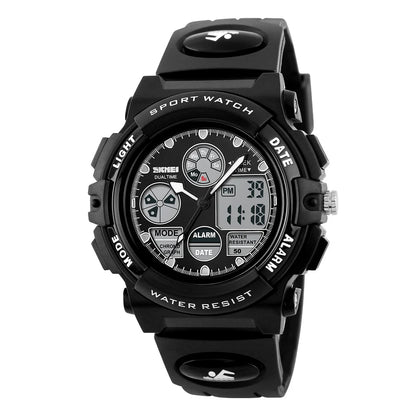 SKMEI Sports Kids Watches 5Bar Waterproof Wristwatch For Boys Girls Back Light Dual Time Display Children Watch Relogio Infantil