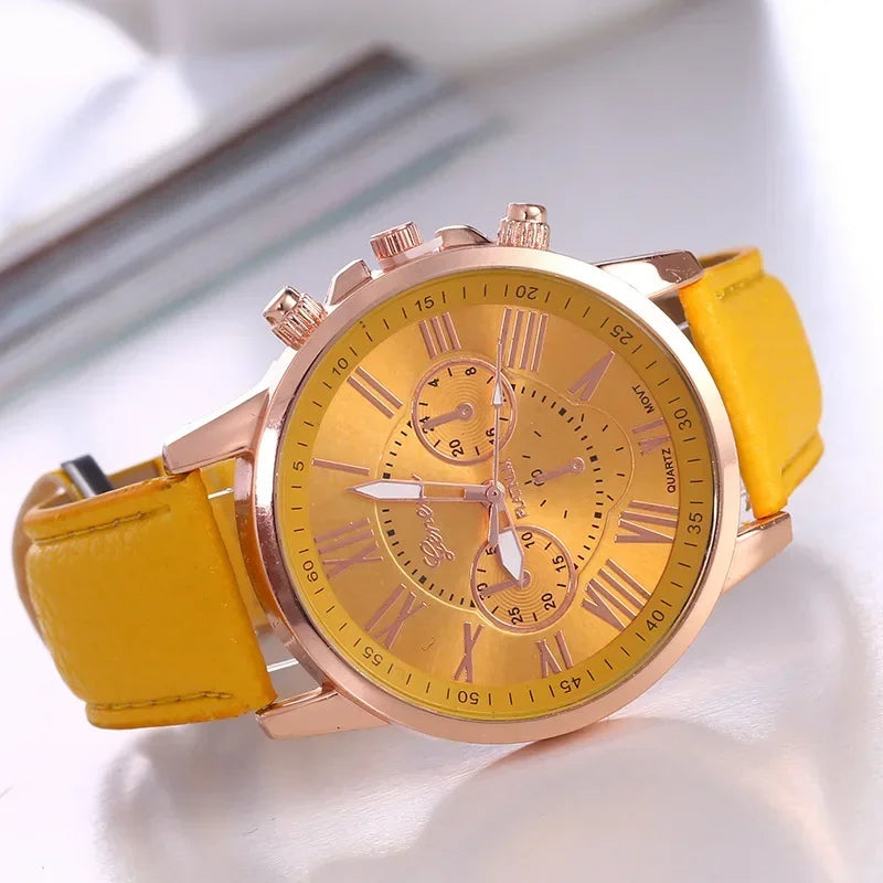 Watch Women Casual Ladies Watches Top Brand Luxury Woman Watch Leather Waterproof Simple Dress Quartz Wristwatch Female Clock