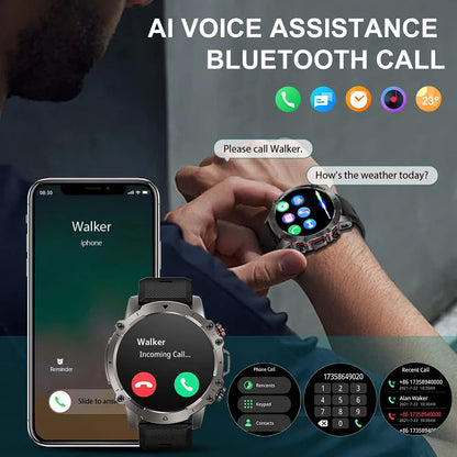 Smart Watch Men Fashion Sport Edition IP68Waterproof Fitness Tracker Man Classic Black Stainless Answer/Make Calls Smart Watches