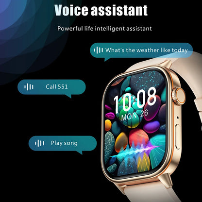 2025 New Built-in GPS Smart Watch 2.01 inch Full Touch Screen IP68 Waterproof Sports Watch 420mAh Bluetooth Talk Men Smartwatch.