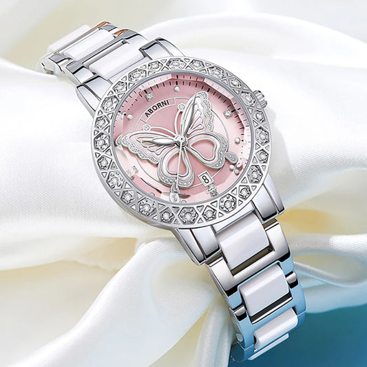 Women Watches 2025 Luxury Brand Relogio Feminino Silver Ladies Wrist Watch For Women Steel Waterproof Female Clock Dropshipping