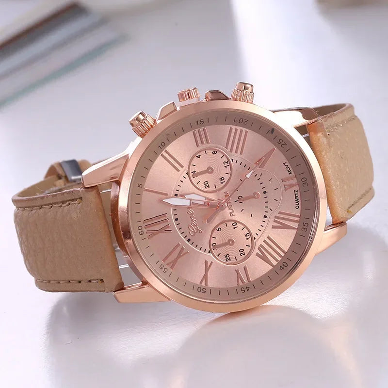 Watch Women Casual Ladies Watches Top Brand Luxury Woman Watch Leather Waterproof Simple Dress Quartz Wristwatch Female Clock