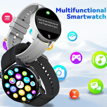 Smartwatch for men and women, wireless calling, 100+ sports modes, fitness tracker, heart rate monitoring, holiday gift
