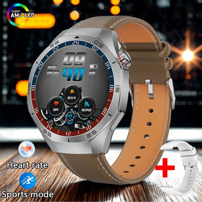 2025 New Smart Watch Men AMOLED HD Display Sports Health Tracker Waterproof Bluetooth Call Smartwatch Men For HUAWEI GT5 PRO