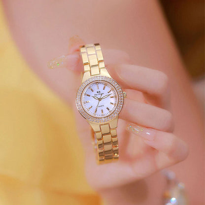 BS Woman Watch Classic Light Luxury Fashion Women's Wristwatch High Quality Gold Silver Quartz Women Watches