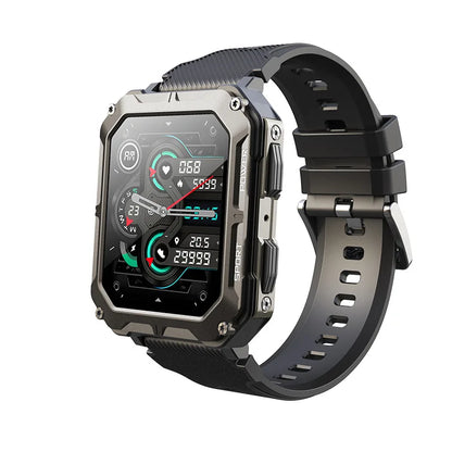 Smart Watch for Men with Blood Pressure,Tactical Smartwatch for Android and iPhone,Waterproof Outdoor Sports Fitness Tracker