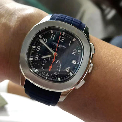 Specht&Sohne Sports Watches For Men Orange Top Brand Luxury Rubber Wrist Watch Fashion Chronograph Wristwatch Relogio Masculino
