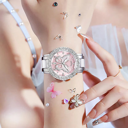 Women Watches 2025 Luxury Brand Relogio Feminino Silver Ladies Wrist Watch For Women Steel Waterproof Female Clock Dropshipping