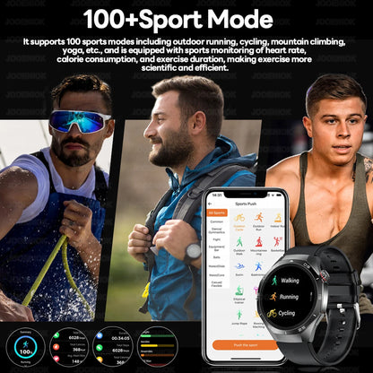 2025 New Smart Watch Men AMOLED HD Display Sports Health Tracker Waterproof Bluetooth Call Smartwatch Men For HUAWEI GT5 PRO