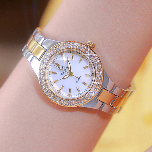 BS Woman Watch Classic Light Luxury Fashion Women's Wristwatch High Quality Gold Silver Quartz Women Watches