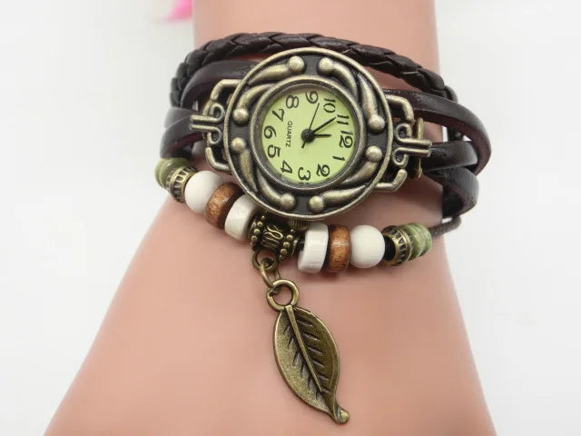 Elegant Ladies Watches Vintage Wristwatches for Women Leather Strap Small Dial Female Quartz Watch Часы Женские Наручные