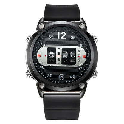 Big Brand Unique Designer Watches For Men Fashion Leather Band Simple Sports Date Quartz Watch Black Montres de Marque de Luxe