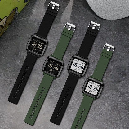 Men's sports watch, electronic waterproof LED digital watch, student alarm clock, countdown square electronic watch
