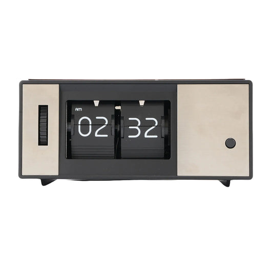 Desk Clock Anti Slip Quiet Sturdy 12 Hour Retro Digital Down Clock Easy To Read Battery Powered for Bedroom Office