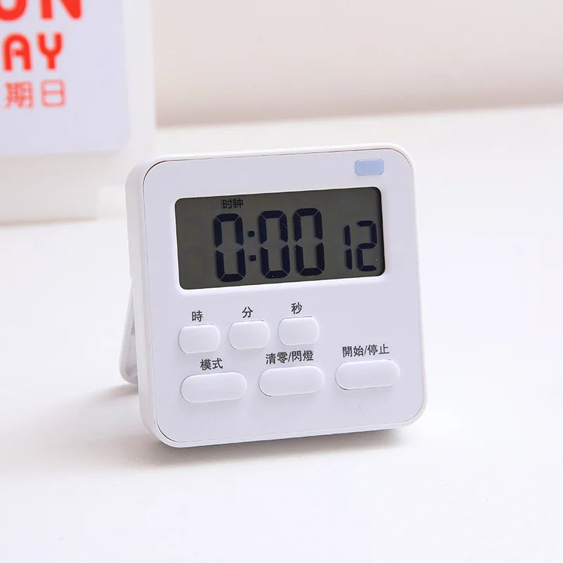 Alarm clock electronic clock display small digital clock Mini desktop Intelligent Desktop timer for  school students simple use