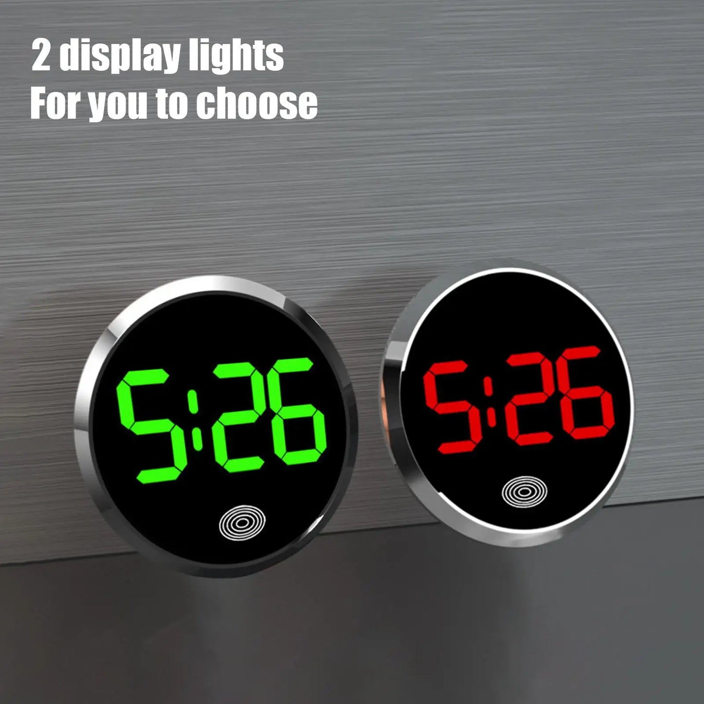 Car Clock Round Automotive Digital Clock Led Luminous Display Automotive Watch For Road Trip Long Travel Mini Digital Clock