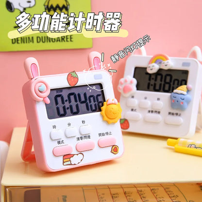 Alarm clock electronic clock display small digital clock Mini desktop Intelligent Desktop timer for  school students simple use
