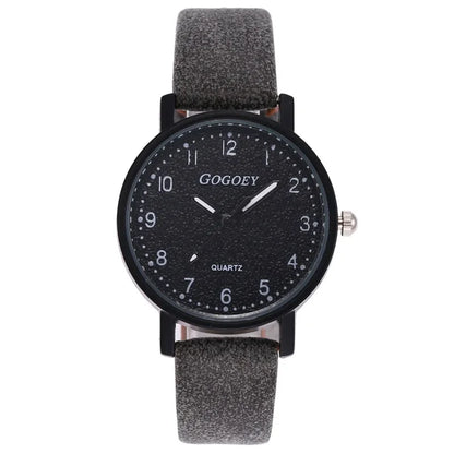 Women Watches Simple Casual Arabic Numbers Leather Analog Quartz Watches for Woman Fashion Ladies Clock Gift montres femmes