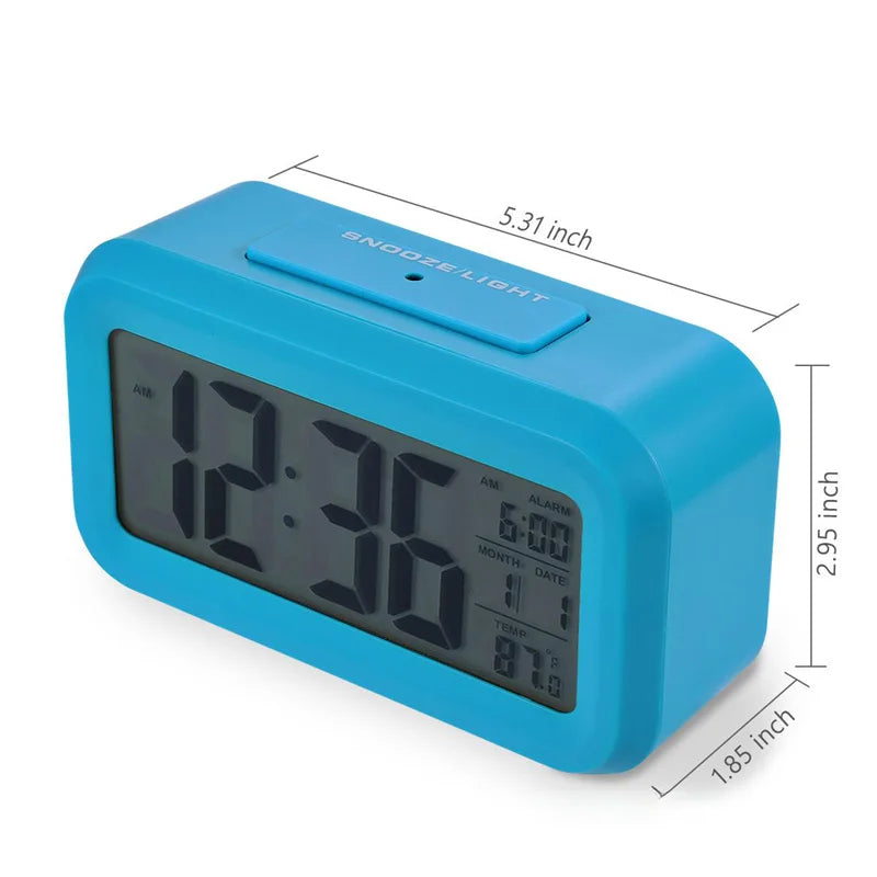 2025 NEW Temperature Version Alarm Clock Silent Clock Electronic Clock Light Sensing Alarm Clock With Voice Student Alarm Clock