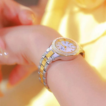 BS Woman Watch Classic Light Luxury Fashion Women's Wristwatch High Quality Gold Silver Quartz Women Watches