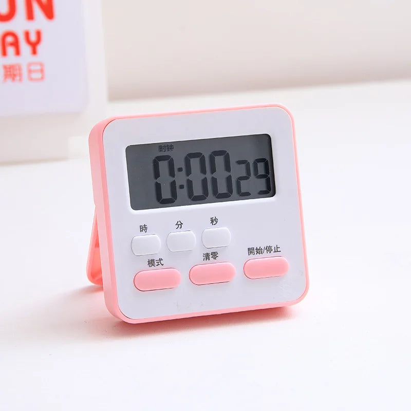 Alarm clock electronic clock display small digital clock Mini desktop Intelligent Desktop timer for  school students simple use