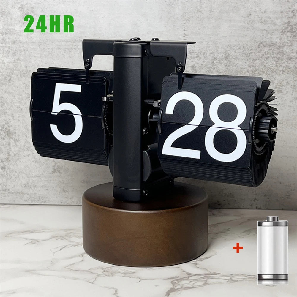Automatically Page Turning Flipping Clock for Modern Home Office Decoration.A Battery Included.Full of Sense of Technology.