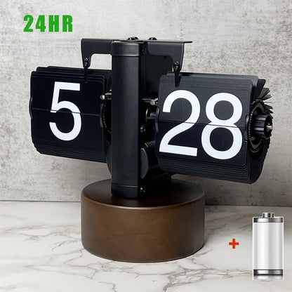 Automatically Page Turning Flipping Clock for Modern Home Office Decoration.A Battery Included.Full of Sense of Technology.
