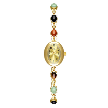 Watches For Woman Natural Jade Small Bracelet Quartz Wristwatch 2025 NEW Female Watch Vintage