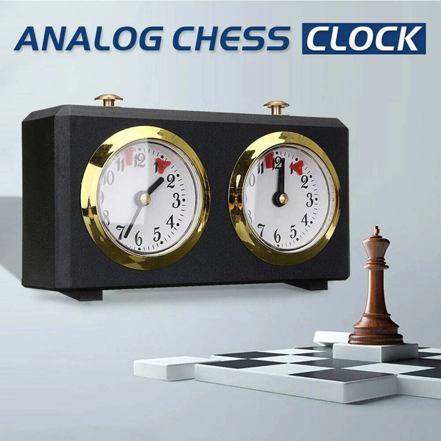 Professional Chess Clock Timer Mechanical Analog Clock Professional Competition Board Game Practical Countdown Timer