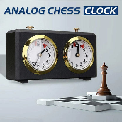 Professional Chess Clock Timer Mechanical Analog Clock Professional Competition Board Game Practical Countdown Timer