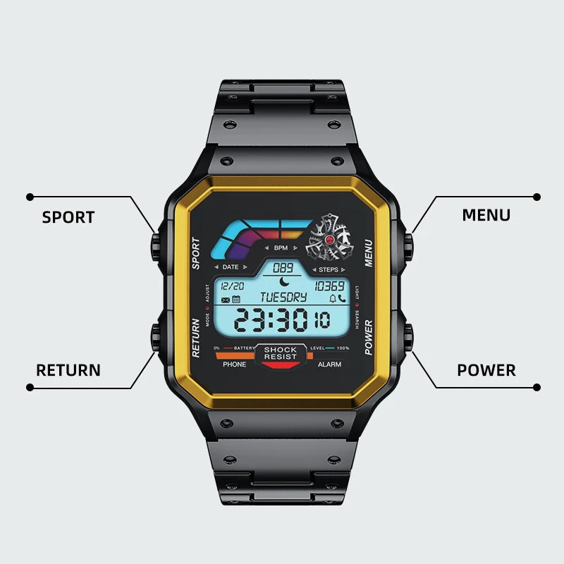 Smartwatch Smart Watch High-end Luxury Man Watch 2024 Aiweile AW38 Waterproof for Android IOS Fitness Original Bluetooth Hebrew