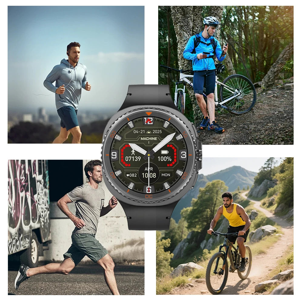 Smart Watch 8 Classic Men HD Display Screen GPS Bluetooth Call Sports Fitness Waterproof Watch SmartWatch 1.32-inch Android IOS