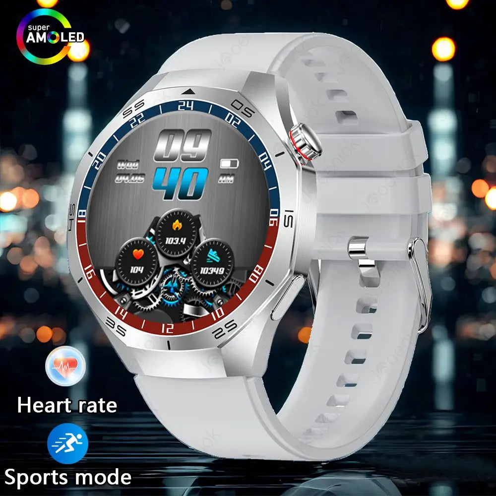 2025 New Smart Watch Men AMOLED HD Display Sports Health Tracker Waterproof Bluetooth Call Smartwatch Men For HUAWEI GT5 PRO