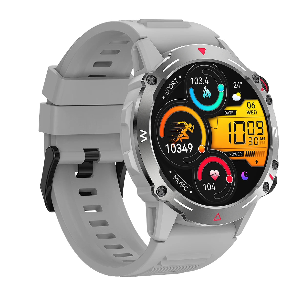 Smart Watch Wireless Wristwatch 1.43Inch Full Touch Screen Multiple Sports Modes Waterproof Smart Watch Fitness Watch For Unisex