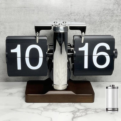 Automatically Page Turning Flipping Clock for Modern Home Office Decoration.A Battery Included.Full of Sense of Technology.