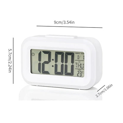 LED Digital Alarm Clock Backlight Snooze Data Time Calendar Desktop Multifunction Electronic Backlight Table Clock