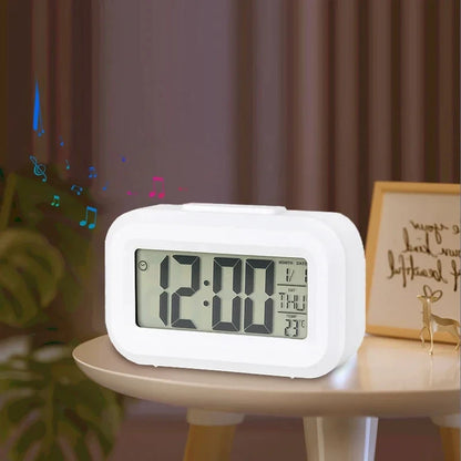 LED Digital Alarm Clock Backlight Snooze Data Time Calendar Desktop Multifunction Electronic Backlight Table Clock