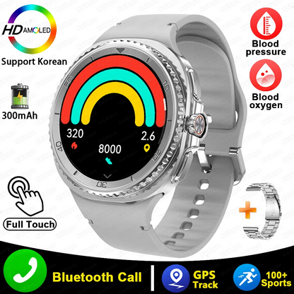 Smart Watch 8 Classic Men HD Display Screen GPS Bluetooth Call Sports Fitness Waterproof Watch SmartWatch 1.32-inch Android IOS