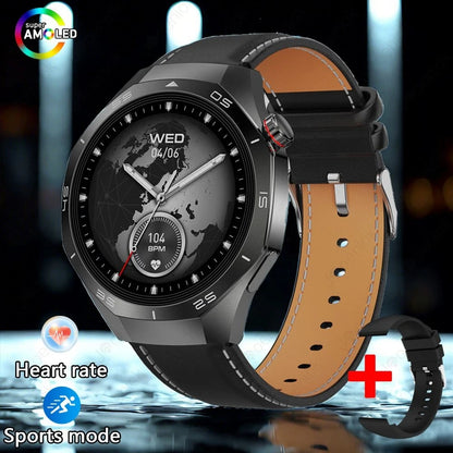 2025 New Smart Watch Men AMOLED HD Display Sports Health Tracker Waterproof Bluetooth Call Smartwatch Men For HUAWEI GT5 PRO