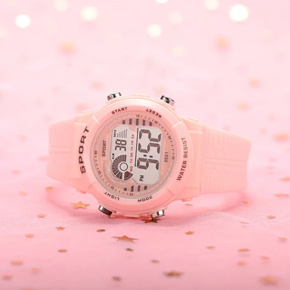 MAYZHISU Electronic Watches for Women Colorful Back-light LED Digital Wristwatch Woman Girls Sport Watch Clock Relogio Feminino