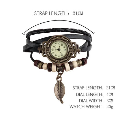 Elegant Fashion Ladies Dress Watches Vintage Wristwatches for Women Leatcher Band Small Dial Female Quartz Watch Montre Femme