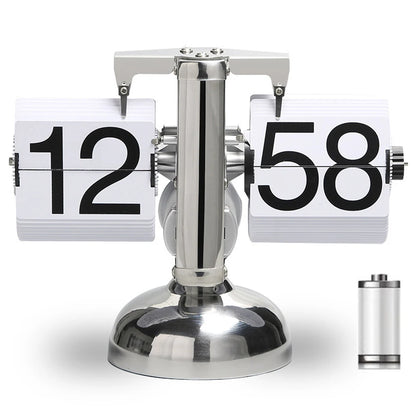 Automatically Page Turning Flipping Clock for Modern Home Office Decoration.A Battery Included.Full of Sense of Technology.