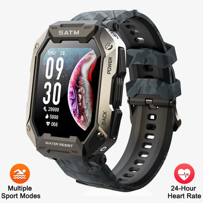 Smart Watch Men Swim IP68 ATM Waterproof Smart Clock Outdoor Sports Fitness Tracker Health Monitor Smartwatch For Android IOS