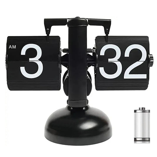 Automatically Page Turning Flipping Clock for Modern Home Office Decoration.A Battery Included.Full of Sense of Technology.