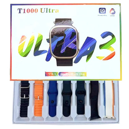 2025 New Smartwatch 7 Watch Straps Watch 10 T1000 Gift Amoled Circular Screen ECG Monitoring Reloj inteligente Wristwatch ﻿