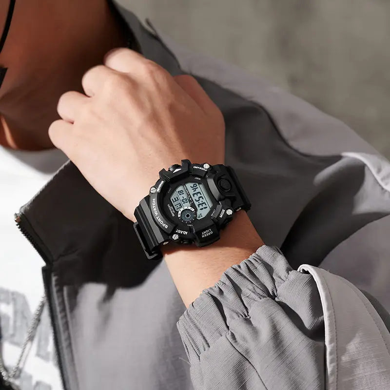 Watch male students sports electronic watches Junior High and high school boys multi-functional waterproof luminous